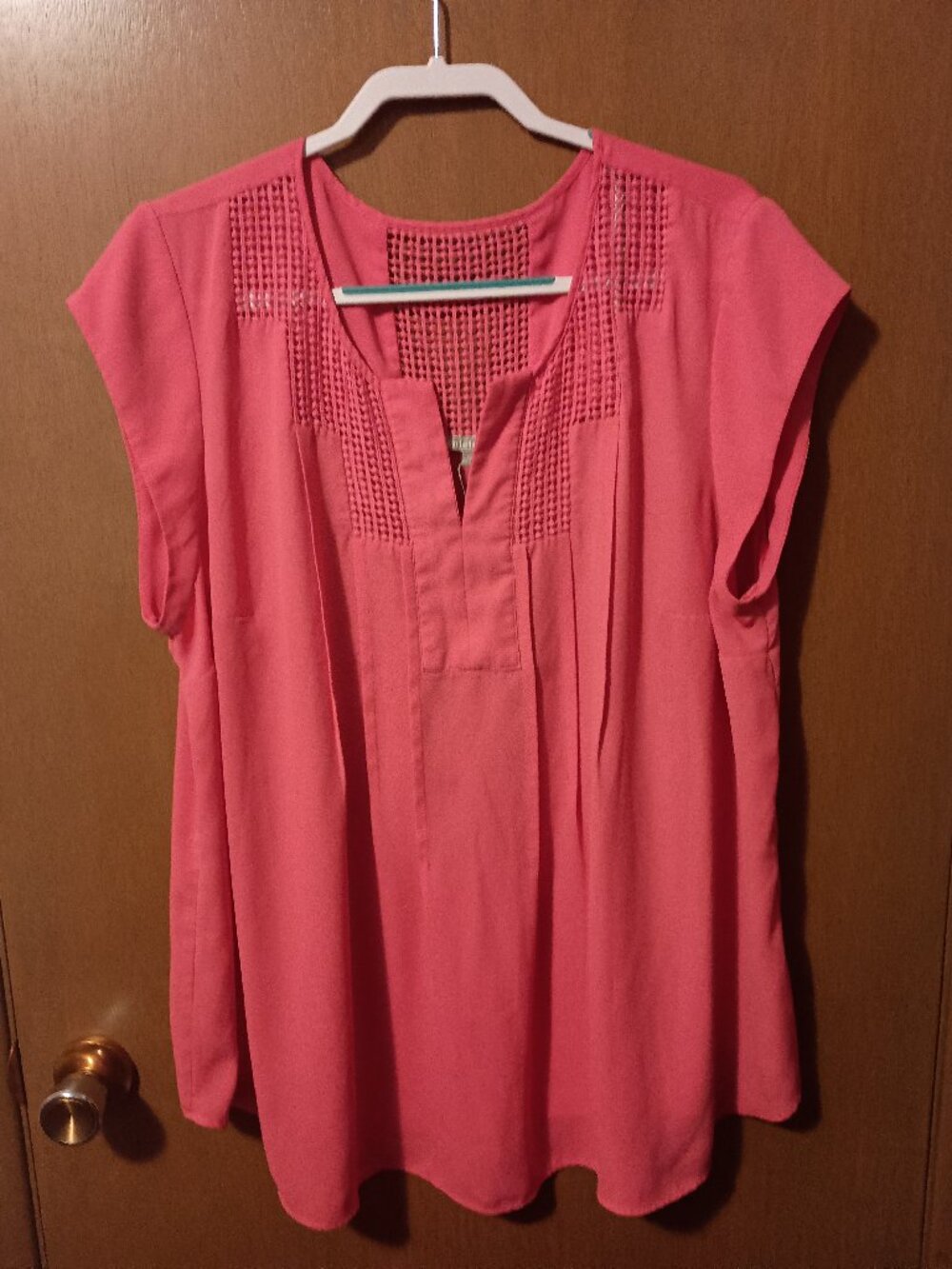 Daniel Rainn Top - Size 3X - Coral